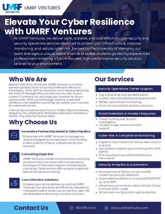 PDF thumbnail for Cybersecurity Service Solutions